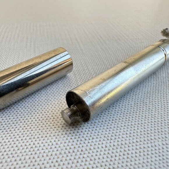 Vintage Bullet Trench Lighter, Unmarked Chrome Petrol Lighter, 1940s - Picture 3 of 9